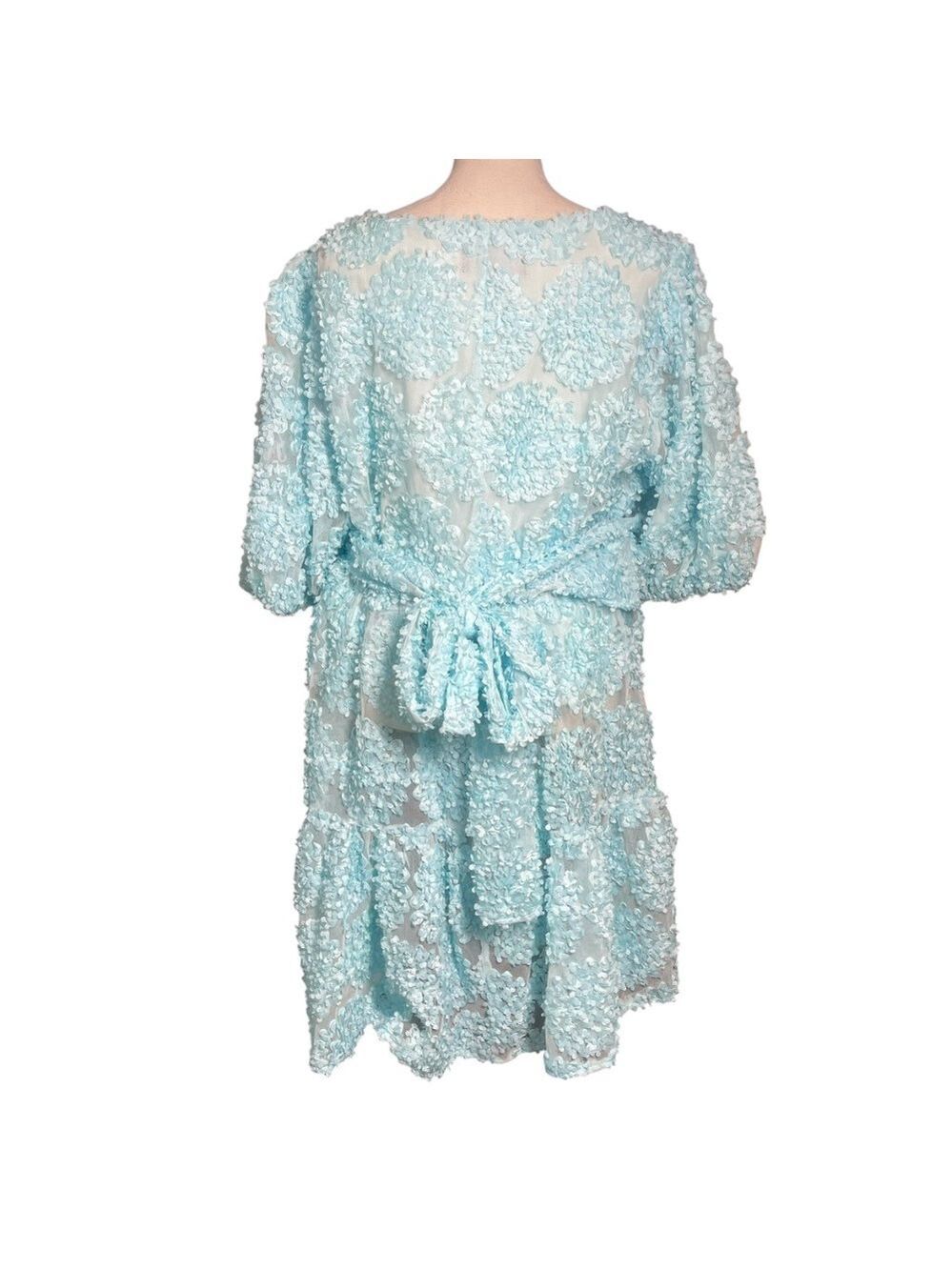 Eloquii Floral Petal Wrap Dress - Picture 2 of 6